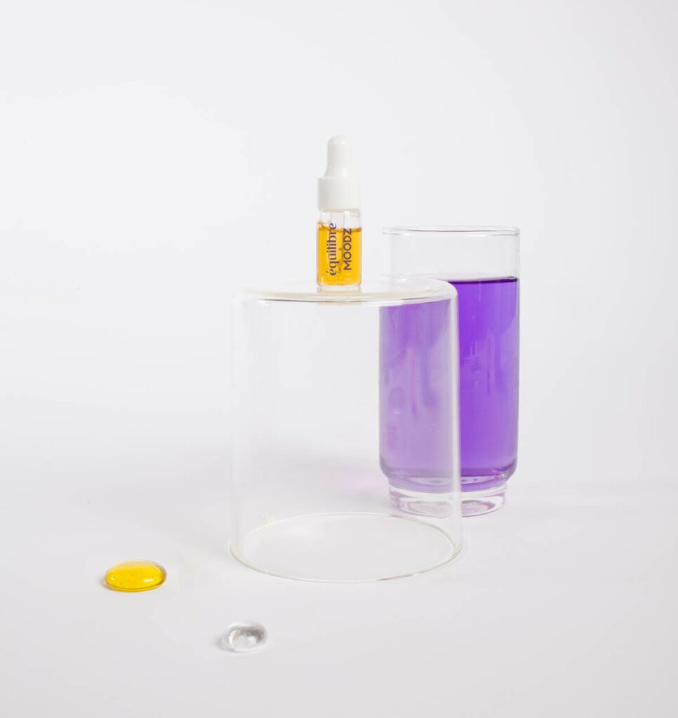 Huile de CBD hydrosoluble Equilibre crée avec MOODZ