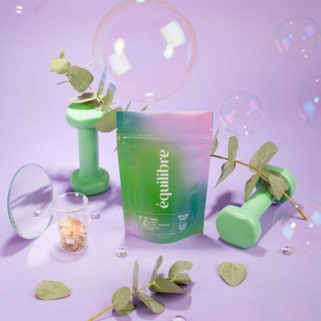 Sel de bain au CBD, sel rose de l'Himalaya, EUCALYPTUS. Ideal après le sport.