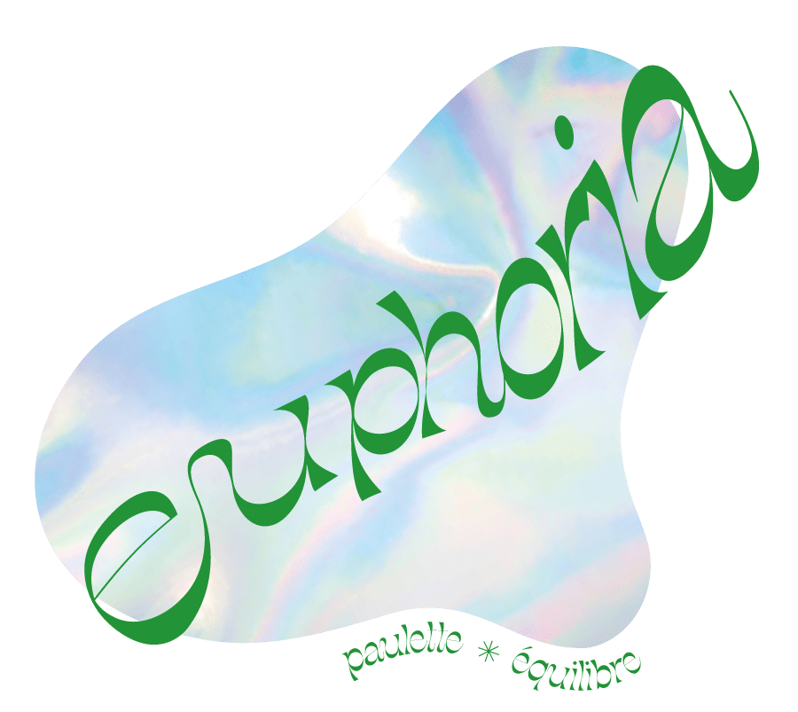 Logo Euphoria, collab Paulette & Equilibre